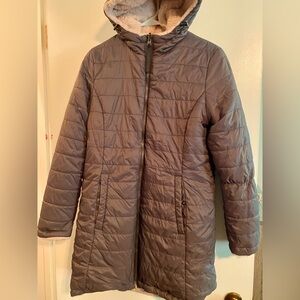 Fleece lined coat